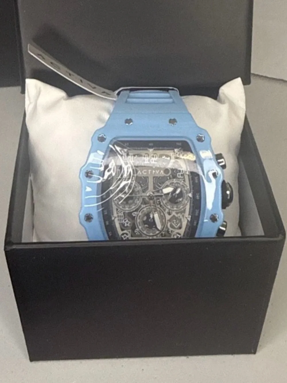 Invicta Ativa Light Blue or Purple Skeleton Dial Unisex Sport Watch-Authentic⌚️